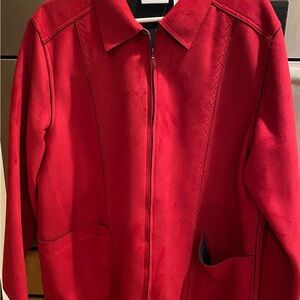 Alfred Dunner Vibrant Red Jacket